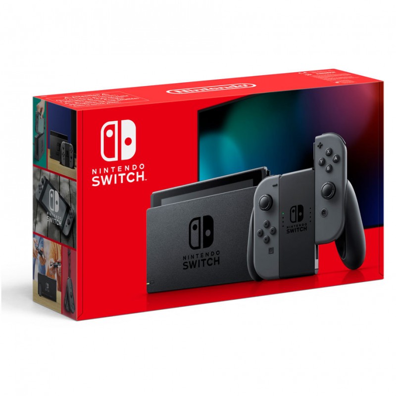 Конзола Nintendo Switch Joy-Con V2, 6.2'' Touch Screen, 32GB, Wi-Fi, Gray-SWITCH-JOY-CON-V2-2019-GRAY