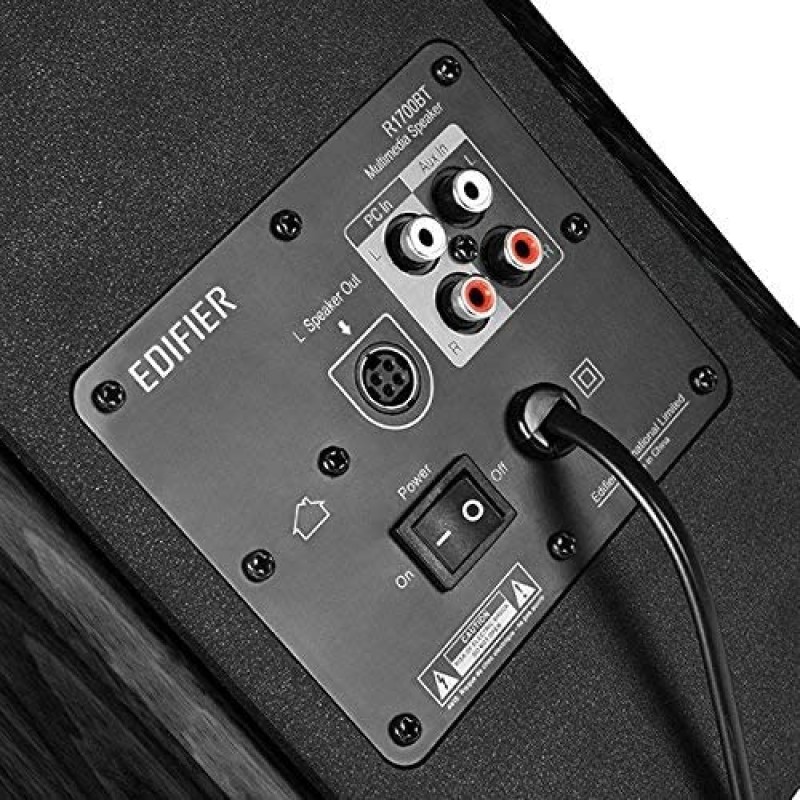 Активни колони Edifier R1700BT Bluetooth Bookshelf Speakers - Active Near-Field Studio Monitors - Powered Speakers 2.0 Setup Wooden Enclosure - 66w RMS, Black