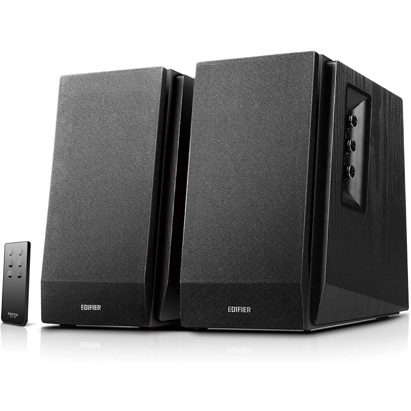 Активни колони Edifier R1700BT Bluetooth Bookshelf Speakers - Active Near-Field Studio Monitors - Powered Speakers 2.0 Setup Wooden Enclosure - 66w RMS, Black