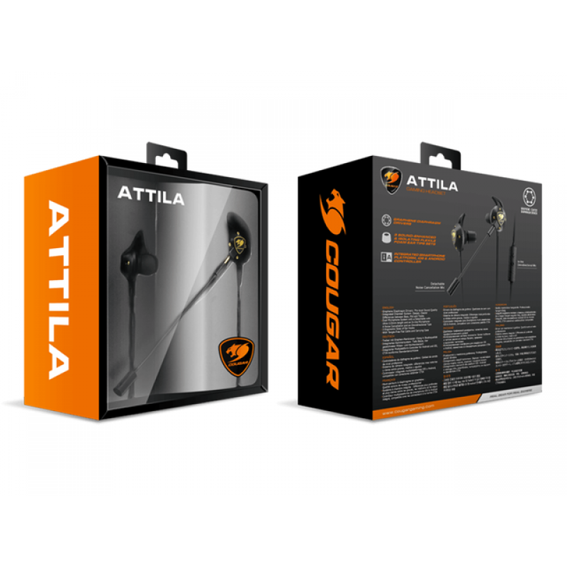 Слушалки COUGAR Attila, Gaming in-Ear - CG3H860P10B0001-CG3H860P10B0001