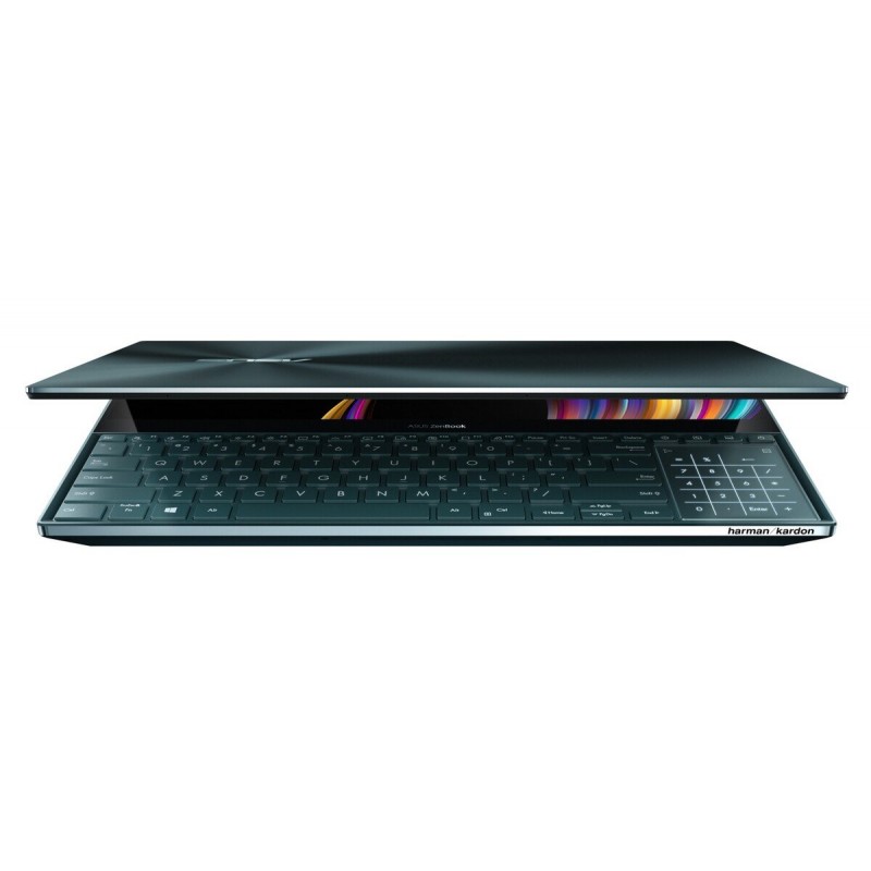 Лаптоп Asus ZenBook Pro Duo UX581LV-H2002R, 15.6" OLED 4K (3840x2160) Touch IPS, 14 4K UHD (3840x1100), i7-10750H, GeForce RTX 2060 6GB GDDR6, 16GB DDR4 2666MHz, 1TB M.2 NVMe SSD - 90NB0RQ1-M00120