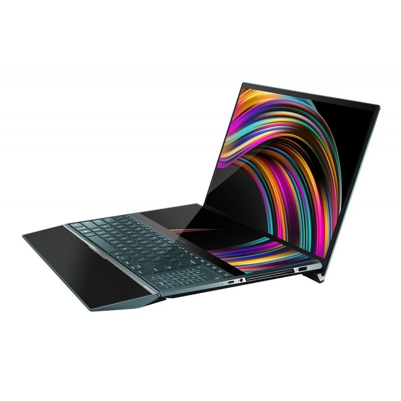 Лаптоп Asus ZenBook Pro Duo UX581LV-H2002R, 15.6" OLED 4K (3840x2160) Touch IPS, 14 4K UHD (3840x1100), i7-10750H, GeForce RTX 2060 6GB GDDR6, 16GB DDR4 2666MHz, 1TB M.2 NVMe SSD - 90NB0RQ1-M00120