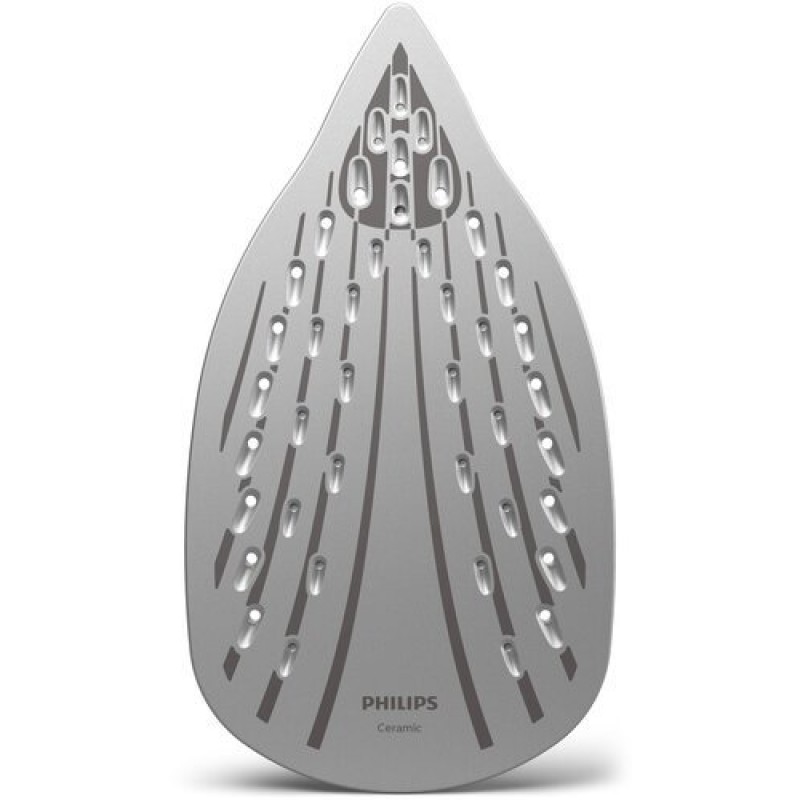 Philips Парна ютия Парен удар до 100 г, Незалепваща гладеща повърхност, Защита срещу варовик, цвят син-GC1750/20