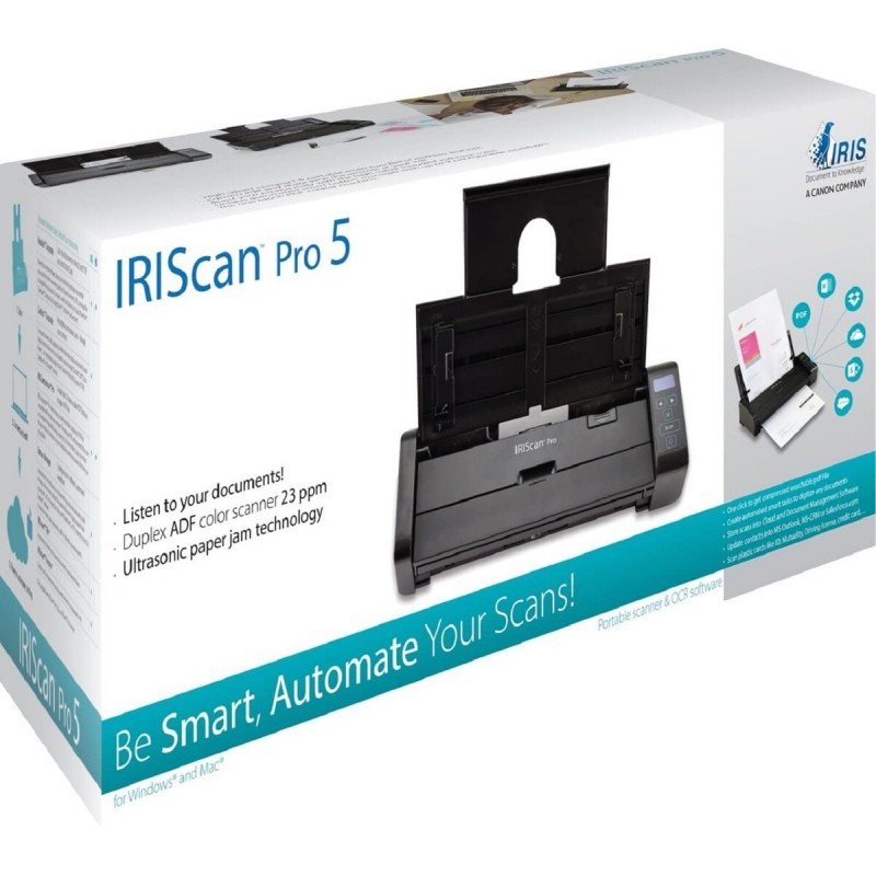 Скенер iris IRIScan Pro 5, A4, USB 3.0, 23 стр/минута, ADF- 20 стр.-IRIS-SCAN-PRO5