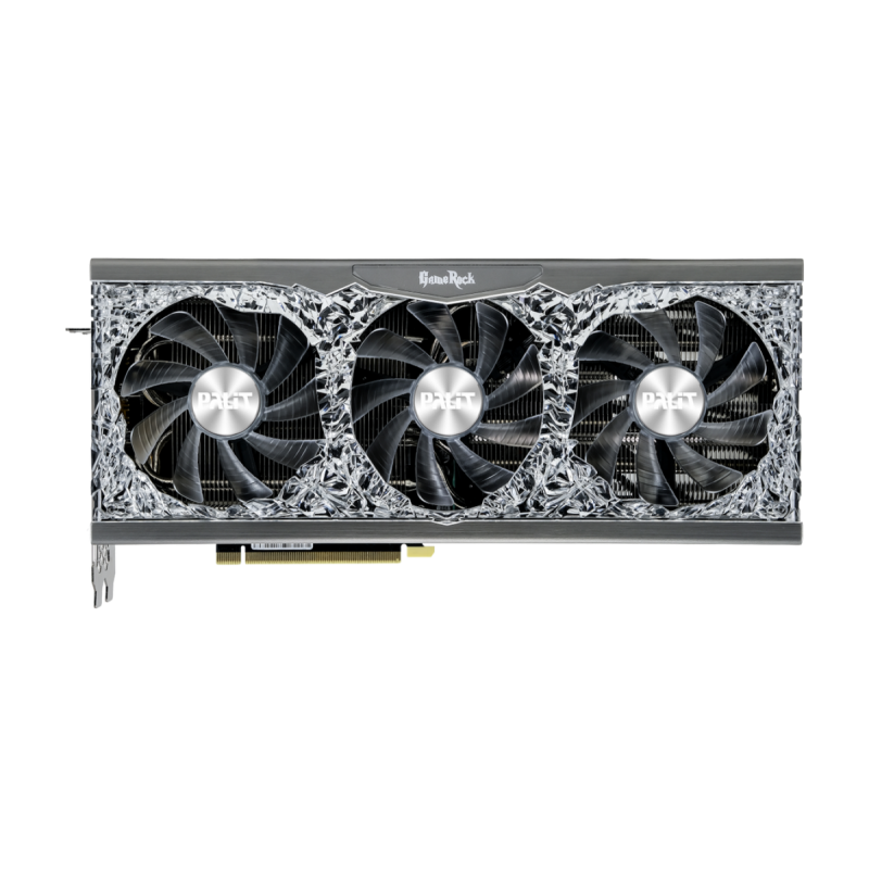 Видео карта PALIT RTX 3080 GameRock 10GB GDDR6X 1755MHz, 320-bit, Power 3x8-pin, NED3080U19IA-1020G