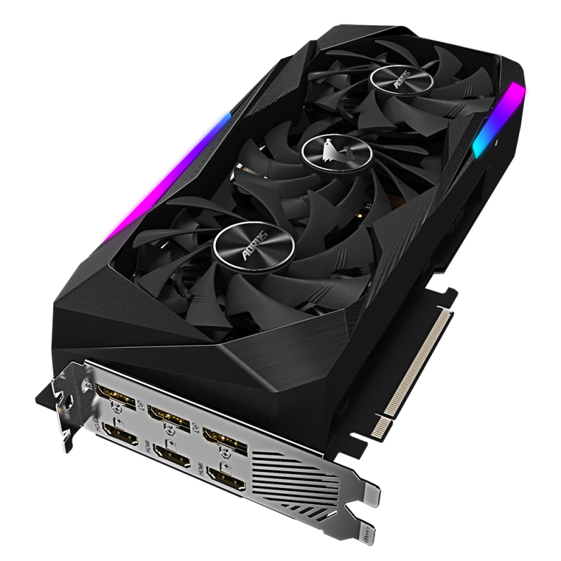 Видео картa Gigabyte AORUS GeForce RTX 3070 MASTER 8GB GDDR6 2‎56-bit 1‎845MHz-N3070AORUS-M-8GD
