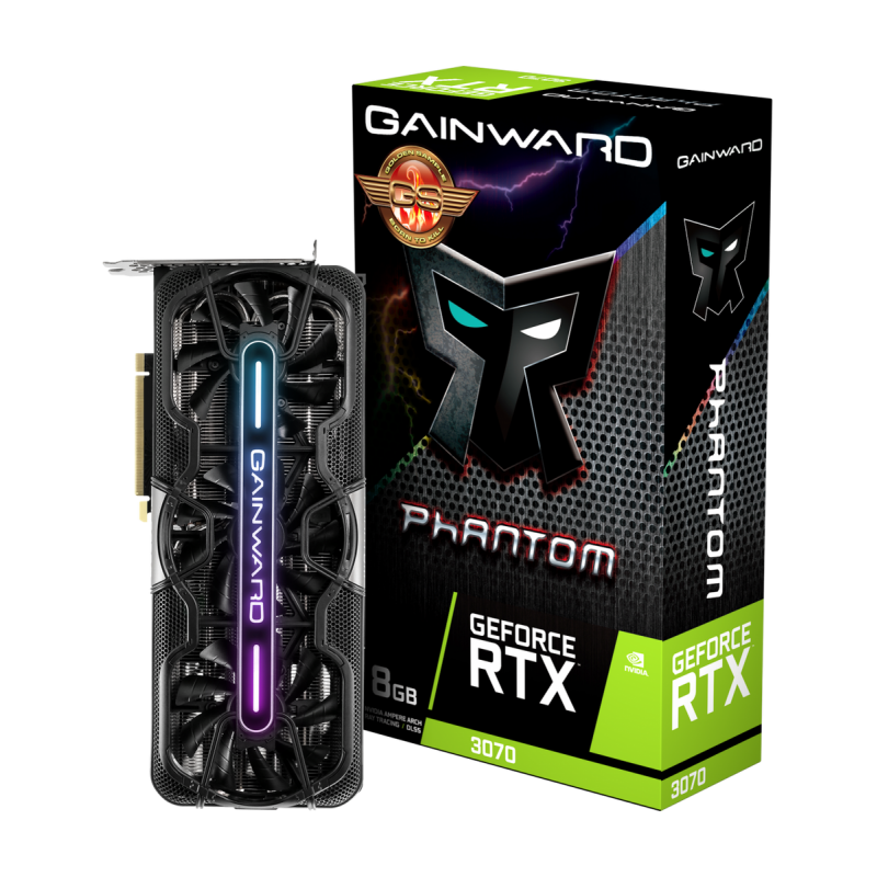 Видео карта Gainward RTX 3070 Phantom GS 8GB GDDR6 256-bits 1815MHz-RTX3070-PHANTOM-GS-8GB-GDDR6-2201