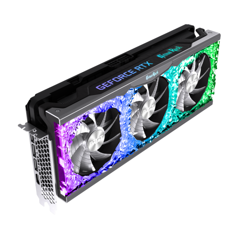Видео карта Palit GeForce RTX 3070 GameRock OC 8GB GDDR6 256-bit 1845MHz, 14Gbps, Cuda 5888, Power 8-pin x2, EAN:4710562242195