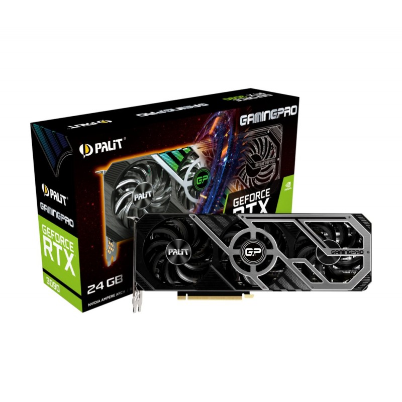 Видео карта PALIT RTX 3090 GamingPro 24GB GDDR6X 1695MHz 384-bit, 3xDP,1xHDMI - 4710562241969_3Y-NED3090S19SB-132BA
