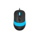 Комплект клавиатура и мишка A4TECH Fstyler  F1010, с кабел, USB, Син-A4-KEY-F1010-BLUE