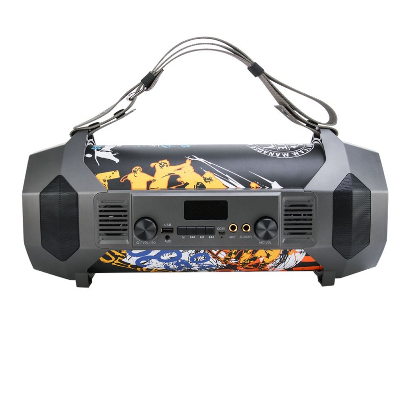 Bluetooth караоке колонка Moveteck FT697, USB, FM, AUX, Многоцветен