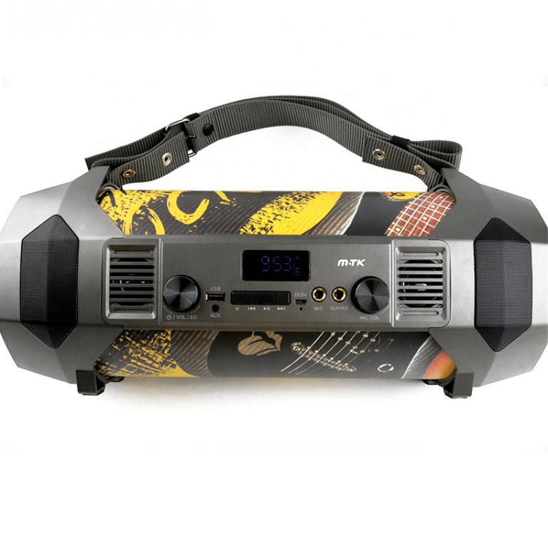 Bluetooth караоке колонка Moveteck FT697, USB, FM, AUX, Многоцветен
