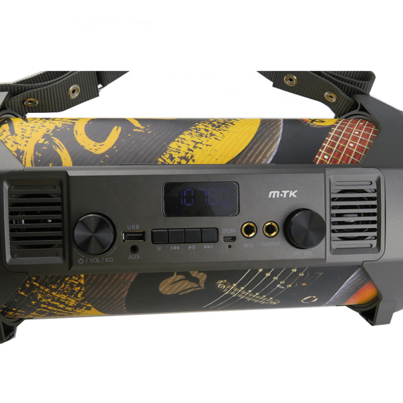 Bluetooth караоке колонка Moveteck FT697, USB, FM, AUX, Многоцветен