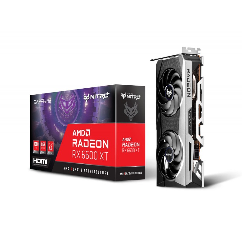 Видео карта SAPPHIRE NITRO+ AMD Radeon™ RX 6600 XT 8GB GDDR6 OC, AMD RDNA™ 2 Architecture-11309-01-20G
