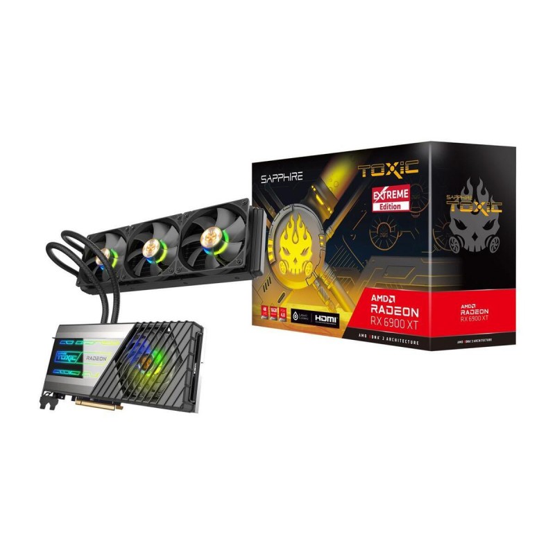 Видео карта SAPPHIRE TOXIC AMD Radeon™ RX 6900 XT Extreme Edition, 16GB, 256-bit DDR6 Boost 2525MHz,16Gbps Effective-11308-08-20G