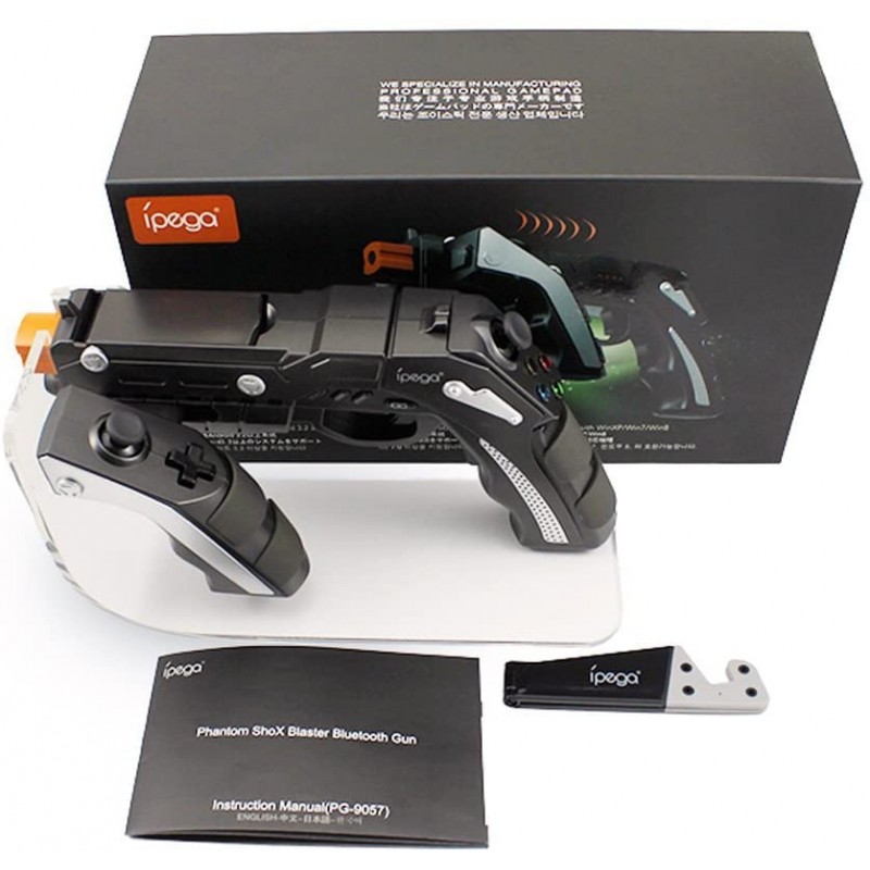 Джойстик Ipega Phantom ShoX Blaster Gun, Bluetooth, Android, iOS, (Win XP,7,8,10) Android, iOS smartphone, tablet, smart TV-PG-9057