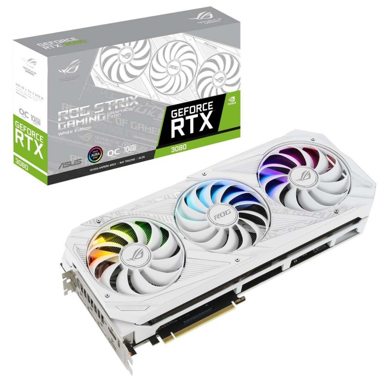 Видео карта ASUS ROG STRIX RTX 3080 OC WHITE 10GB GDDR6X 320-bit-ROG-STRIX-RTX3080-O10G-WHITE