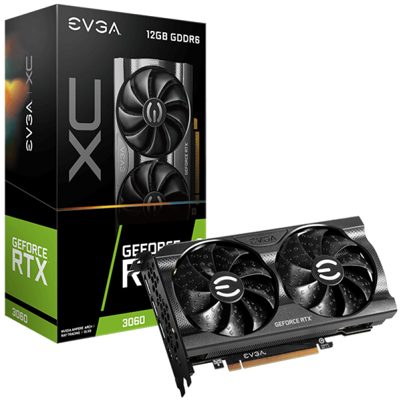 Видео карта EVGA GeForce RTX 3060 XC GAMING 12GB GDDR6-12G-P5-3657-KR