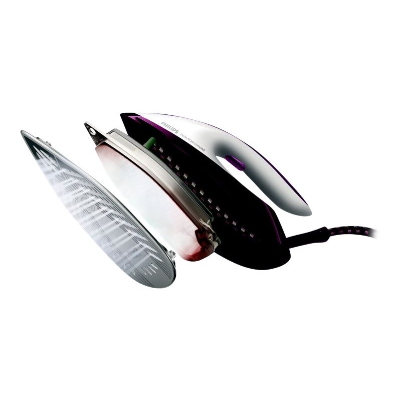 PHILIPS System iron PerfectCare Compact max.6.5 bar up to 400g steam boost 1.5l water tank pink-GC7842/40