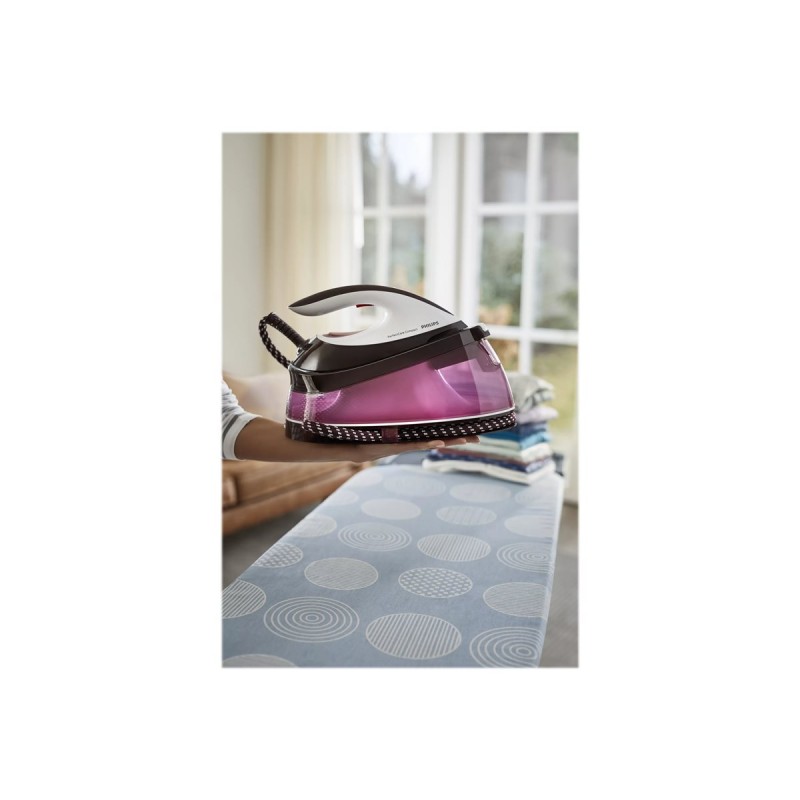 PHILIPS System iron PerfectCare Compact max.6.5 bar up to 400g steam boost 1.5l water tank pink-GC7842/40