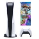 Игрална конзола SONY PS5 825GB Disc Edition White + подарък 2 игри ( Ratchet & Clank: Rift Apart + Immortals Fenyx Rising Shadowmaster Edition)-SONY-PS5-825GB-DISC-ED-WHITE-1