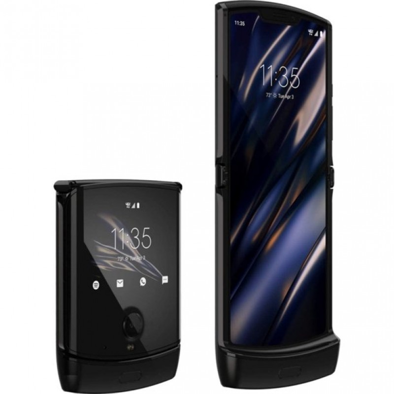 Flip Смартфон Motorola Razr XT2000-2, 6.2" pOLED 2142x876 21:9, 6GB, 128GB, Snapdragon 710, 4G, NFC, Black-XT2000-2