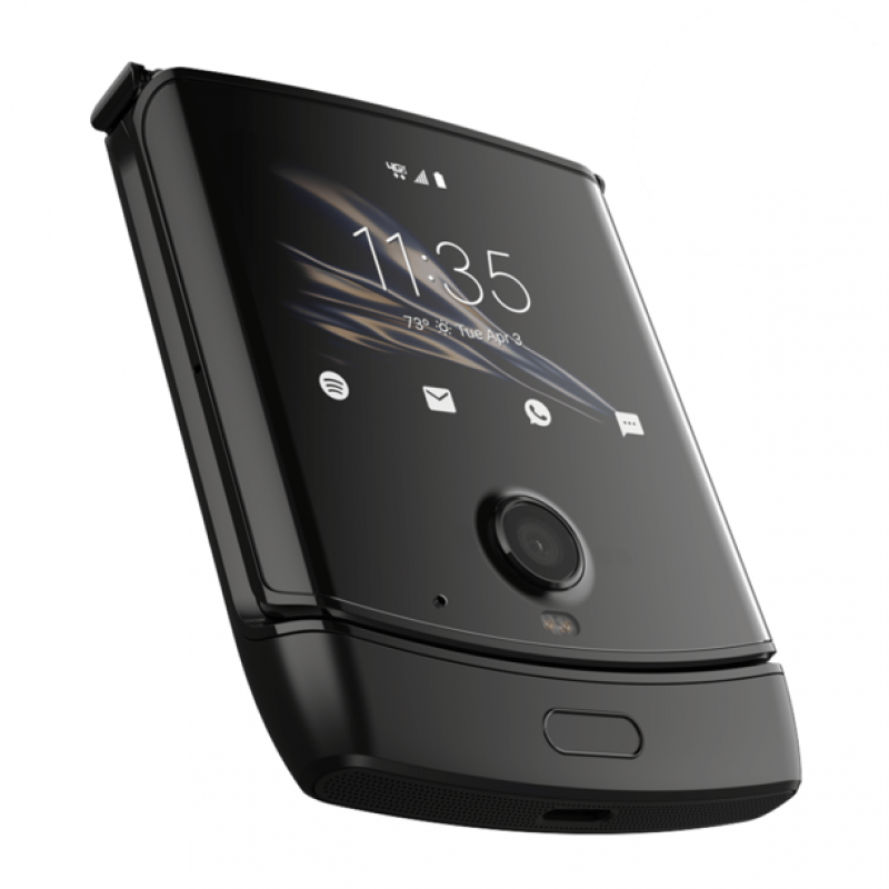 Flip Смартфон Motorola Razr XT2000-2, 6.2" pOLED 2142x876 21:9, 6GB, 128GB, Snapdragon 710, 4G, NFC, Black-XT2000-2