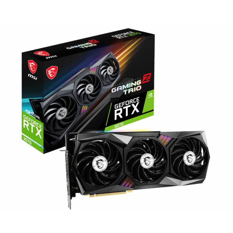 Видео карта MSI GeForce RTX 3070 GAMING Z TRIO 8GB GDDR6-912-V390-271