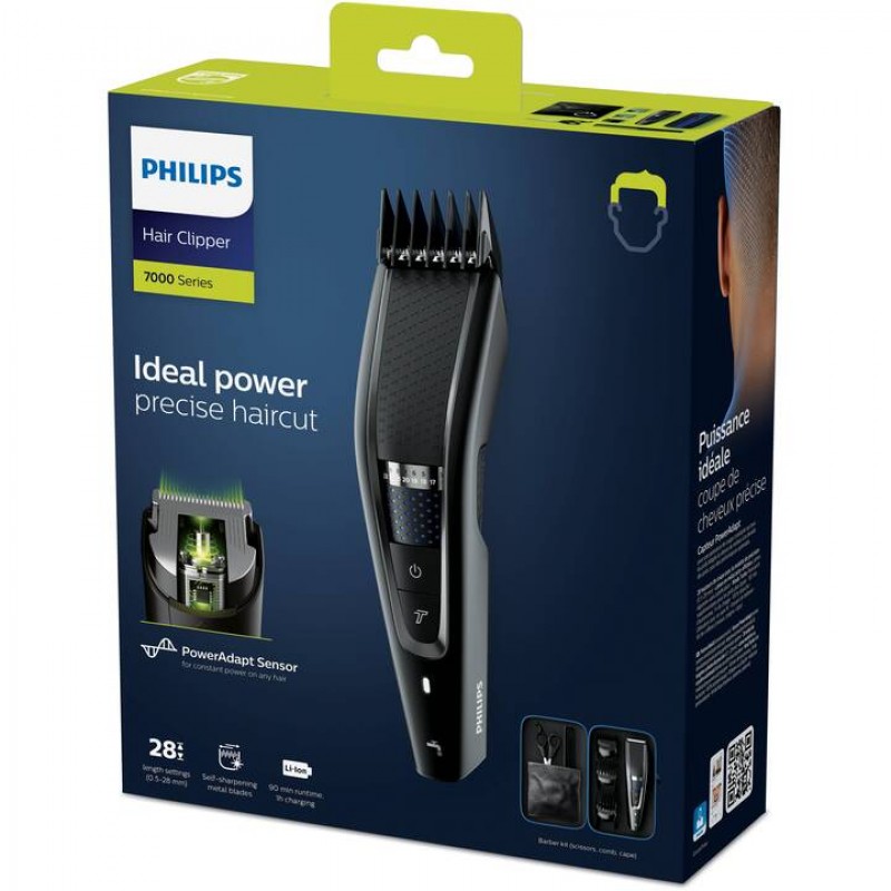 Philips Машинка за подстригване Series 7000 hair clipper  Titanium Blades-HC7650/15