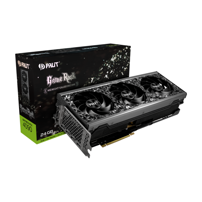 Видео Карта PALIT GeForce RTX 4090 GameRock 24GB GDDR6X 384-bit-RTX4090 GAMEROCK 24GB GDDR6X / NED4090019SB-1020G