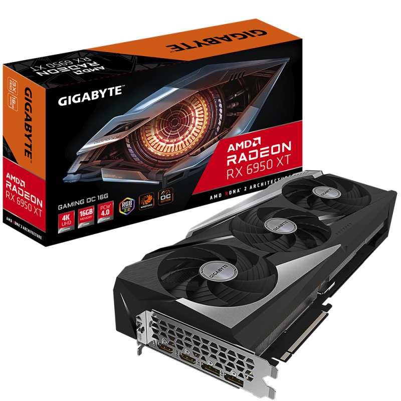 Видео карта GIGABYTE Radeon RX 6950 XT GAMING OC 16GB GDDR6 256-bit, GV-R695XTGAMING OC-16GD