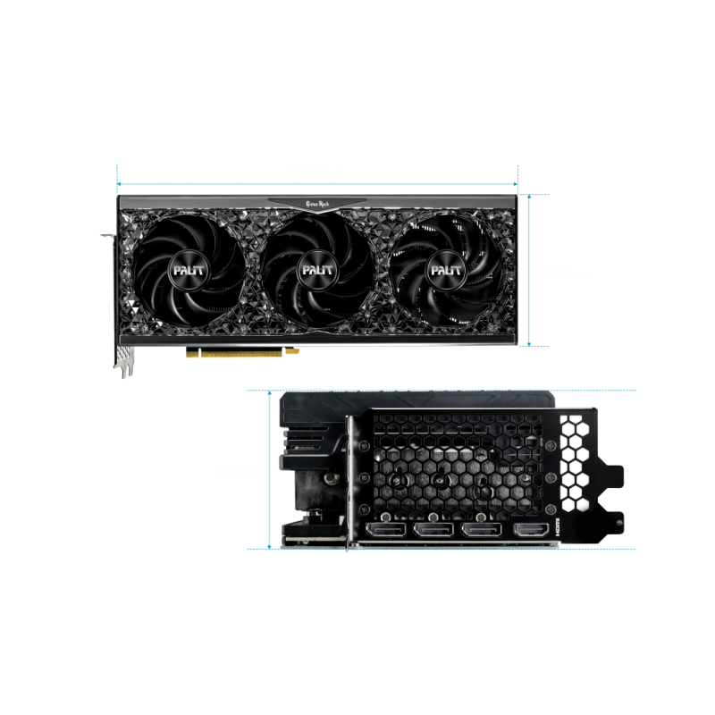 Видео Карта PALIT GeForce RTX 4090 GAMEROCK OC 24GB GDDR6X, RTX4090 GAMEROCK OC 24GB GDDR6X 384bit  / NED4090S19SB-1020G