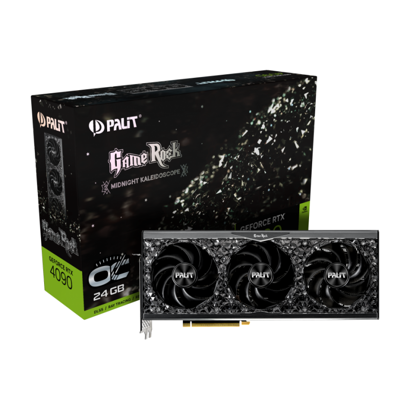 Видео Карта PALIT GeForce RTX 4090 GAMEROCK OC 24GB GDDR6X, RTX4090 GAMEROCK OC 24GB GDDR6X 384bit  / NED4090S19SB-1020G