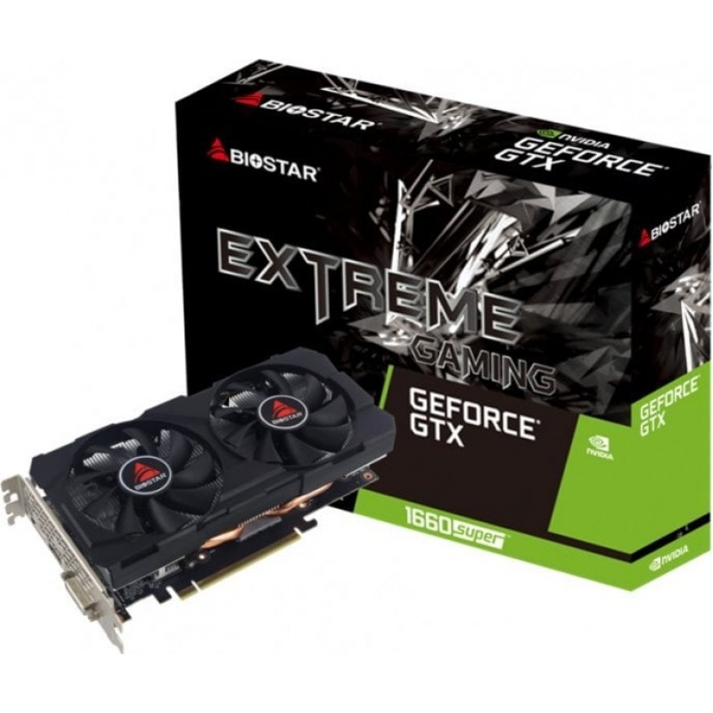 Видео карта BIOSTAR GeForce GTX 1660 SUPER 6GB GDDR6 192-bit, BIO-VC-VN1666SF69