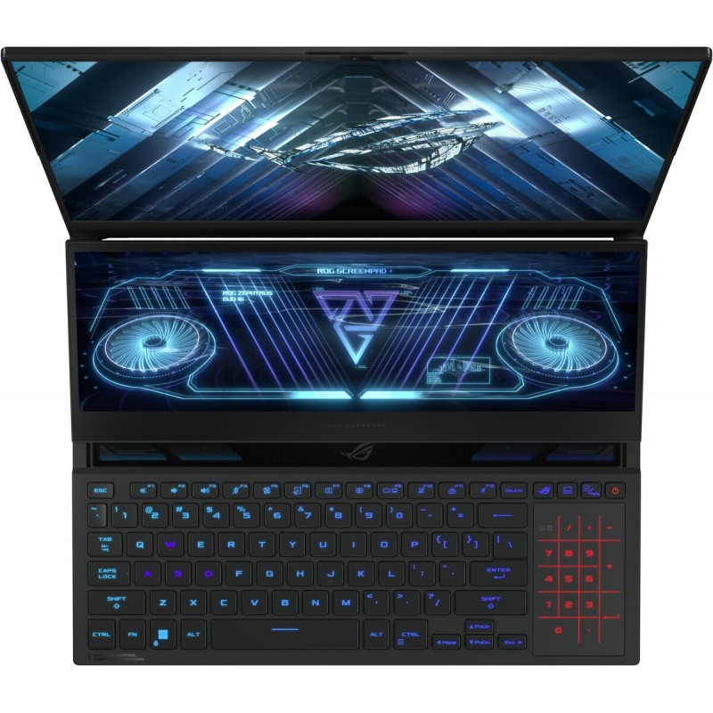 Лаптоп ASUS ROG Zephyrus Duo 16, 16." (2560x1600) WQXGA IPS, Ryzen 9 6900HX, 16MB, RTX 3070 Ti 8GB GDDR6, 32GB DDR5 4800MHz, 1TB