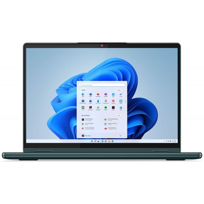 Лаптоп LENOVO YOGA 6 83B2002NBM, 13" WUXGA (1920x1200) IPS Touch, Ryzen 7 7730U, 16GB LPDDR4X 4266MHz, 1TB M.2 NVMe SSD, YOGA 6