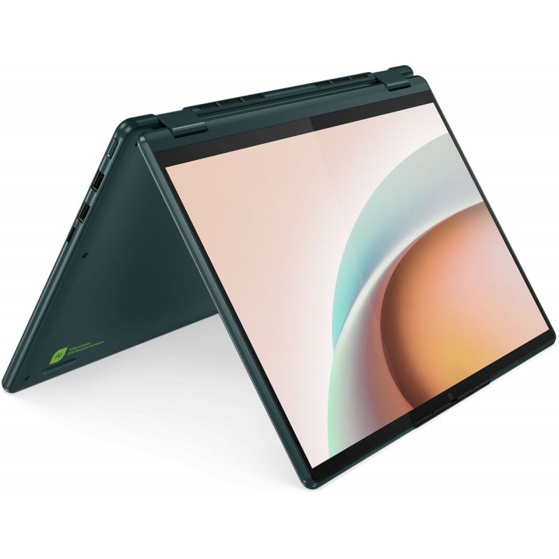 Лаптоп LENOVO YOGA 6 83B2002NBM, 13" WUXGA (1920x1200) IPS Touch, Ryzen 7 7730U, 16GB LPDDR4X 4266MHz, 1TB M.2 NVMe SSD, YOGA 6