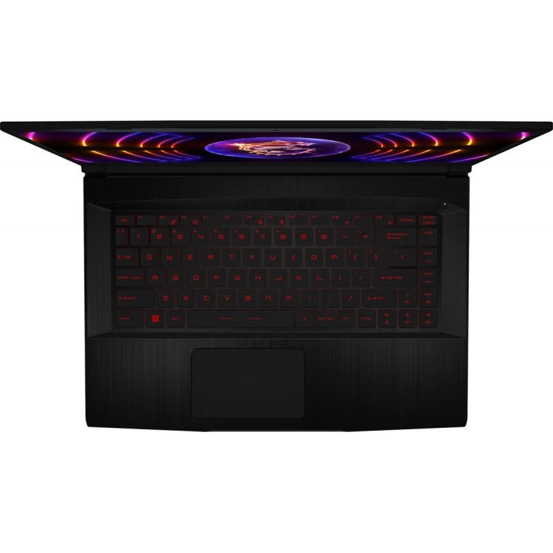 Лаптоп MSI GF63 THIN 12VF-639XBG, 15.6" FHD (1920x1080) IPS, i7-12650H, RTX 4060 8GB GDDR6, 16GB DDR4 3200MHz, 512GB M.2 NVMe SSD