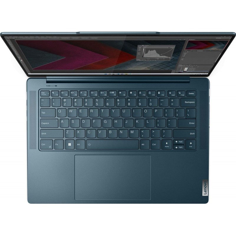 Лаптоп LENOVO YOGA 7 PRO 14IRH8, 14.5" 2.5K (2560x1600) IPS, i7-13700H, 32GB LPDDR5 5200MHz, 1TB M.2 NVMe SSD, YOGA 7 PRO 14IRH8