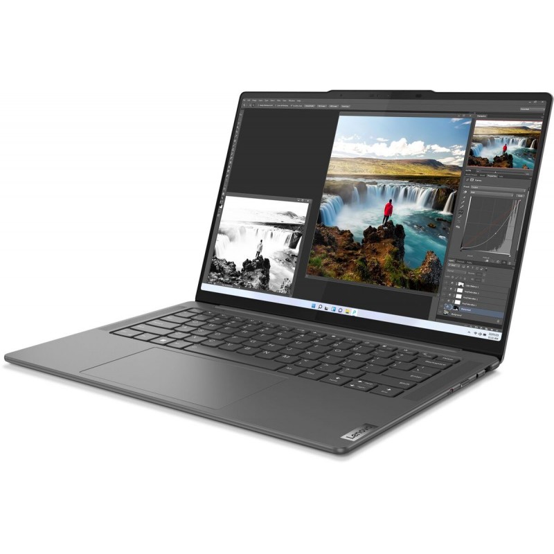 Лаптоп LENOVO YOGA 7 PRO 14IRH8, 14.5" 3K (3072x1920) IPS, i5-13500H, RTX 3050 6GB GDDR6, 16GB LPDDR5 5200MHz, 512GB M.2 NVMe SSD