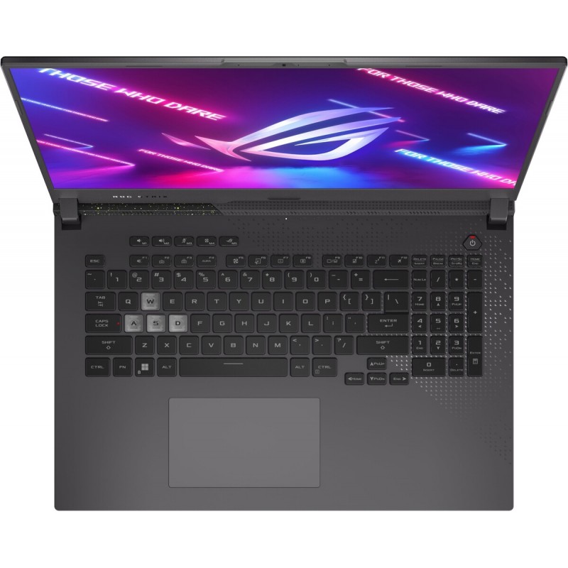 Лаптоп ASUS G713PV-LL047W, 17.3" WQHD (2560x1440) IPS, Ryzen 9 7845HX, RTX 4060 8GB GDDR6, 16GB DDR5 4800MHz, 1TB M.2 NVMe SSD