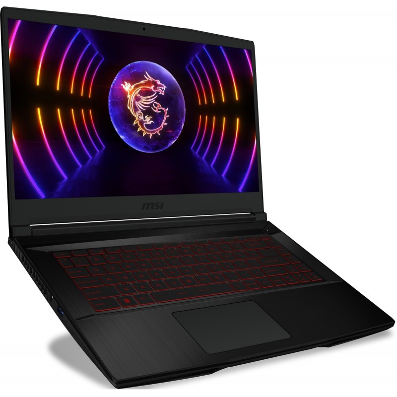 Лаптоп MSI GF63 THIN 12UC-1267XBG, 15.6" FHD (1920x1080) IPS, i7-12650H, RTX 3050 4GB GDDR6, 8GB DDR4 3200MHz, 1TB M.2 NVMe SSD