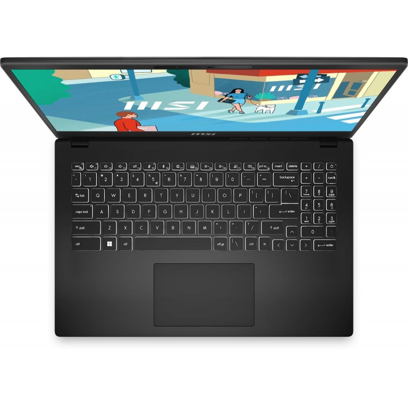 Лаптоп MSI MODERN 15H C13M-074BG, 15.6" FHD (1920x1080) IPS, i7-13700H, 16GB DDR4 3200MHz, 512GB M.2 NVMe SSD, 9S7-15H431-074