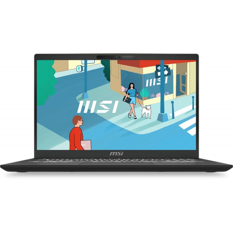 Лаптоп MSI MODERN 15H C13M-074BG, 15.6" FHD (1920x1080) IPS, i7-13700H, 16GB DDR4 3200MHz, 512GB M.2 NVMe SSD, 9S7-15H431-074