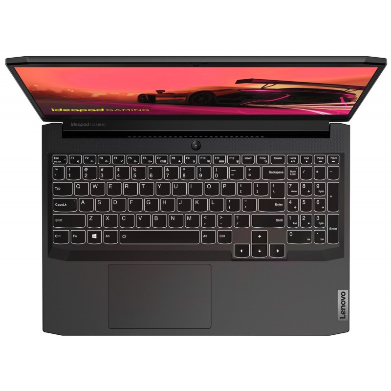 Лаптоп LENOVO IP GAMING 3, 15.6" FHD (1920x1080) IPS, Ryzen 5 5500H, RTX 2050 4GB GDDR6, 8GB DDR4 3200MHz, 512GB M.2 NVMe SSD, IP