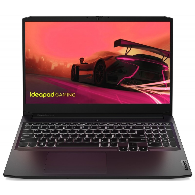 Лаптоп LENOVO IP GAMING 3, 15.6" FHD (1920x1080) IPS, Ryzen 5 5500H, RTX 2050 4GB GDDR6, 8GB DDR4 3200MHz, 512GB M.2 NVMe SSD, IP