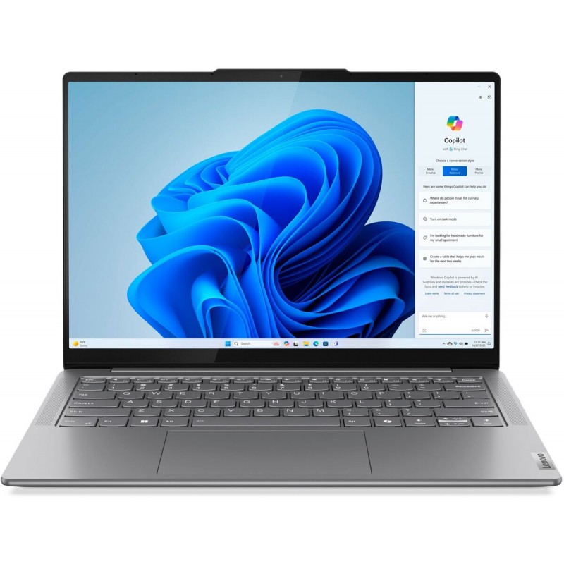 Лаптоп LENOVO YG SLIM 7, 14" WUXGA (1920x1200), Intel Ultra 7 155H, 32GB LPDDR5X 7467MHz, 1TB M.2 NVMe SSD, YG SLIM 7 14IMH9