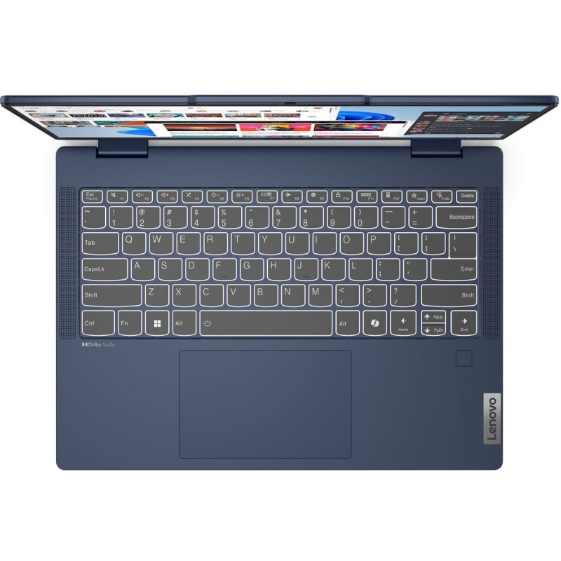 Лаптоп LENOVO IP5 2IN1 14AHP9, 14" WUXGA (1920x1200) IPS, Ryzen 5 8645HS, 16GB LPDDR5X 6400MHz, 512GB M.2 NVMe SSD, IP5 2 IN 1 14AHP9