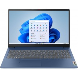 Лаптоп LENOVO IP3 SLIM 15ABR8, 15.6" FHD (1920x1080), Ryzen 5 7430U, 16GB DDR4 3200MHz, 512GB M.2 NVMe SSD