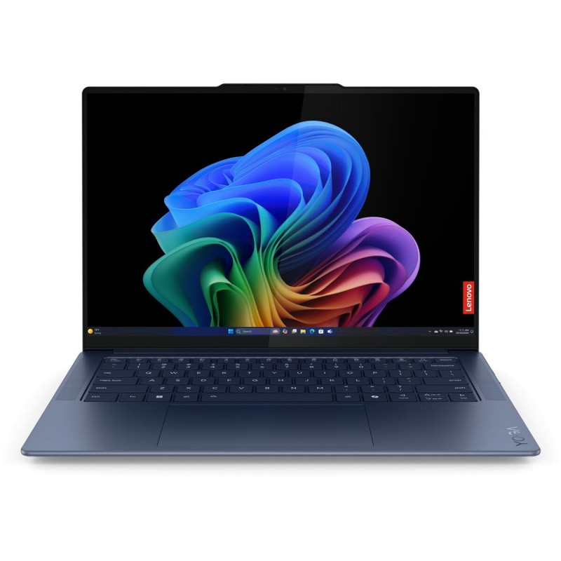 Лаптоп LENOVO YOGA SLIM 7 14Q8X9, 14.5" 3K (2944x1840), Qualcomm Snapdragon X Elite X1E-78-100, 32GB LPDDR5X 8448MHz, 1TB M.2 NVMe